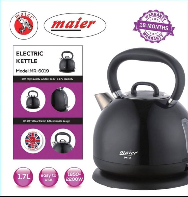 کتری برقی تمام استیل مایر مدل Maier MR-6019 - Image 2